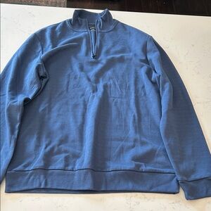 Men's Blue Quarter-Zip Sweater